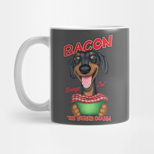 Dachshund Bacon Brings out the Wiener Charm Mug